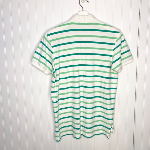 SOUTHERN TIDE Green Striped Polo Men's Shirt M - Picture 3 of 8